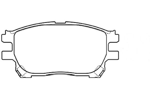 KAVO PARTS Комплект тормозных колодок, дисковый тормоз BP-9103